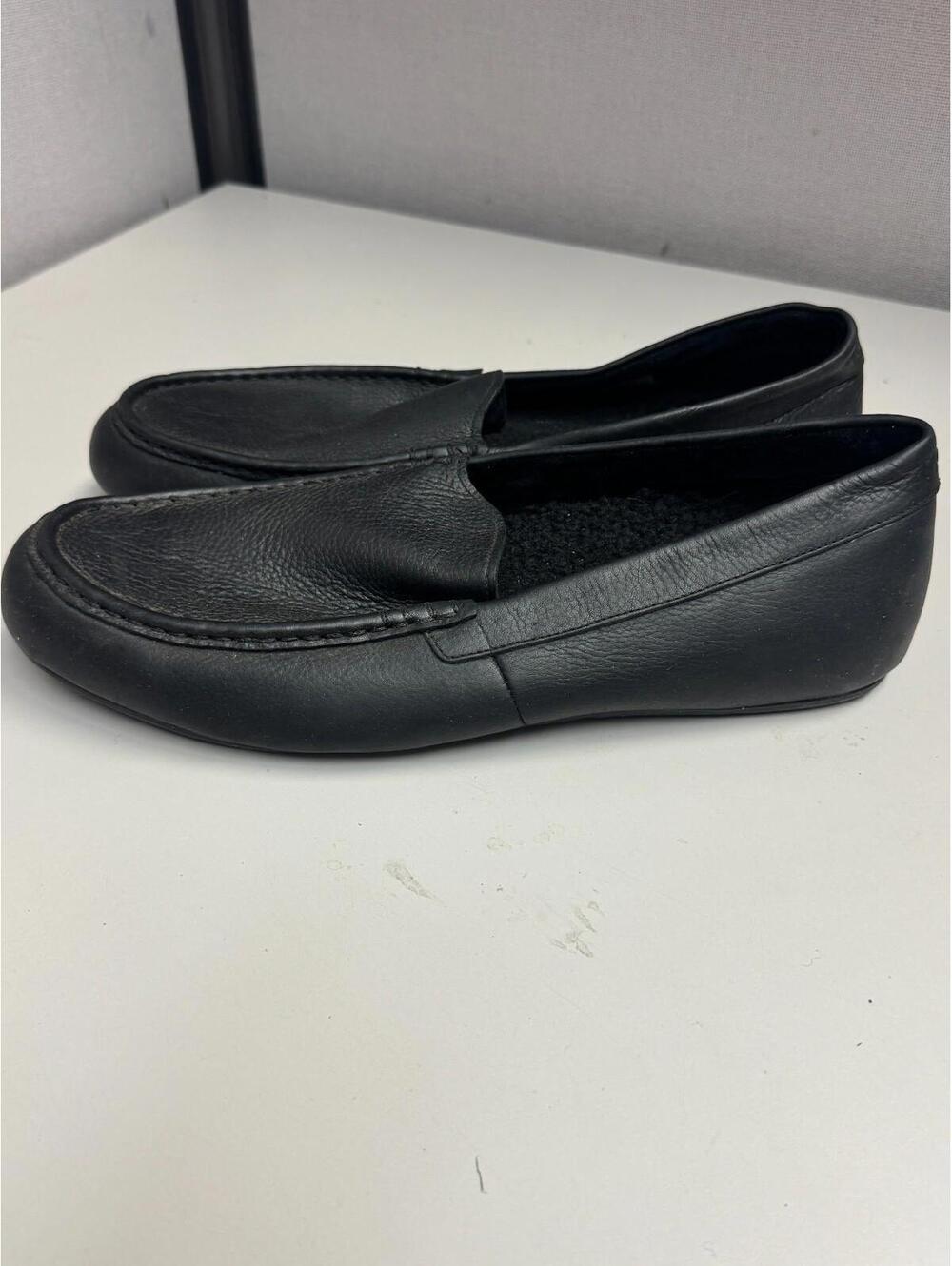 Vionic Men's Tompkin Black Leather Slipper Loafer Size 13